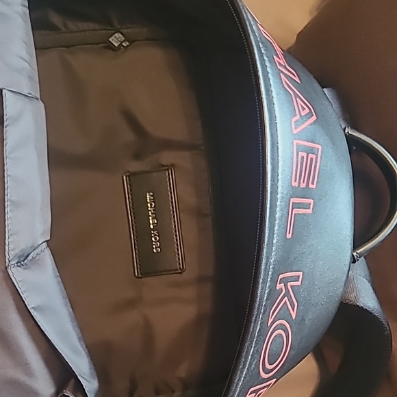 Michael Kors Black and Red Men's Backpack - Picture 3 of 4